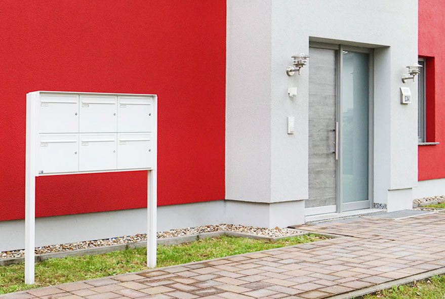 Sechser Briefkastenanlage im modernen Design kaufen